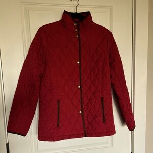 LANDS END Quilted Riding Jacket SZ 6-8